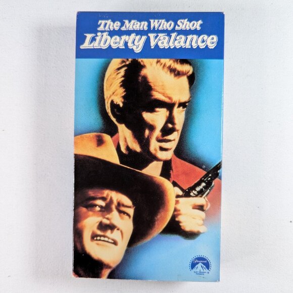 3/$15  WHO SHOT LIBERTY VANCE vintage VHS tape John Wayne, 1962 western film - Picture 1 of 4